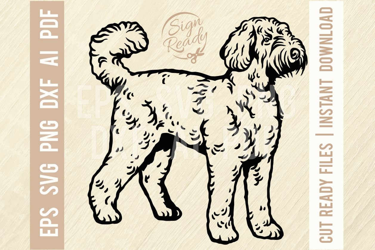 Download Labradoodle SVG Labradoodle dog Dog Breed SVG Clipart Vector | Etsy