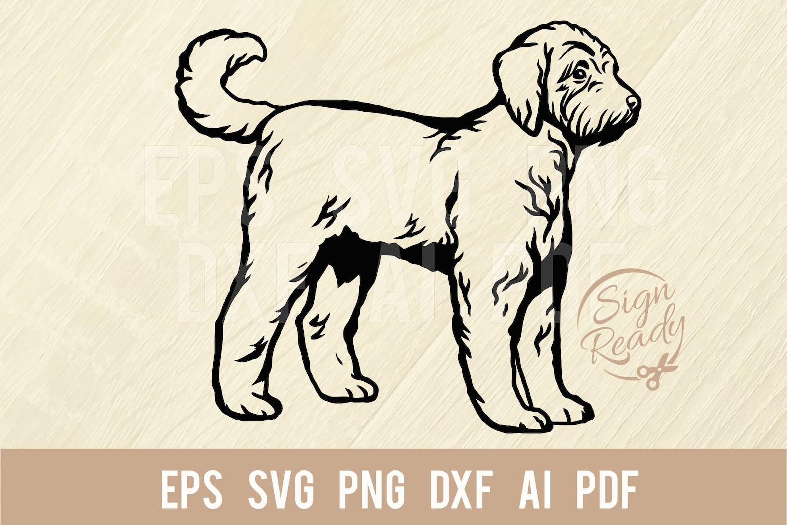 Golden Doodle SVG Goldendoodle Dog Breed SVG Clipart Vector | Etsy