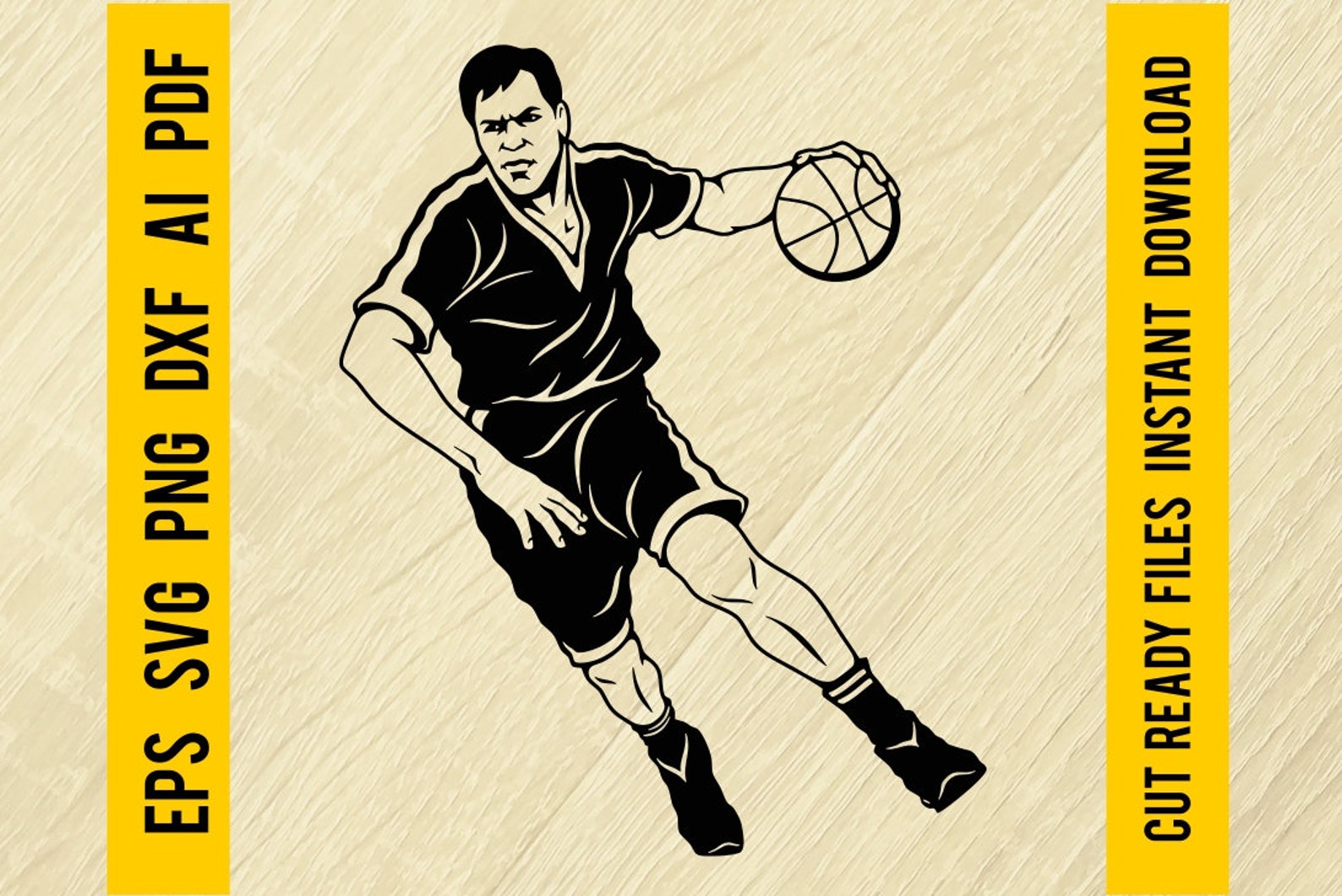 Basketball Player SVG Slam Dunk Dunking Jumping Sports Game Etsy