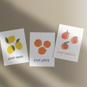 Postkarten Set "Summer fresh fruits"
