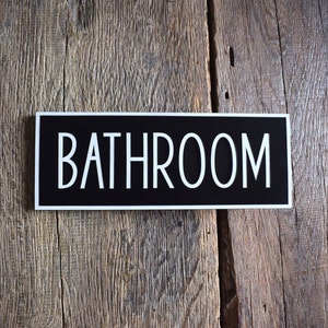 Bathroom Door Sign, Unisex Toilet Door Sign, Gender Neutral Bathroom Sign, Toilet Door Sign, Toilet Decor, Toilet Plate, Toilet Plaque