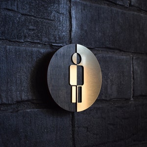 Top Luxury Men Toilet Door Sign, WC Sign, Restroom Door Sign, Toilet Decor, Toilet Plate, Toilet Plaque, Toilets Sign, Bathroom, Toilet