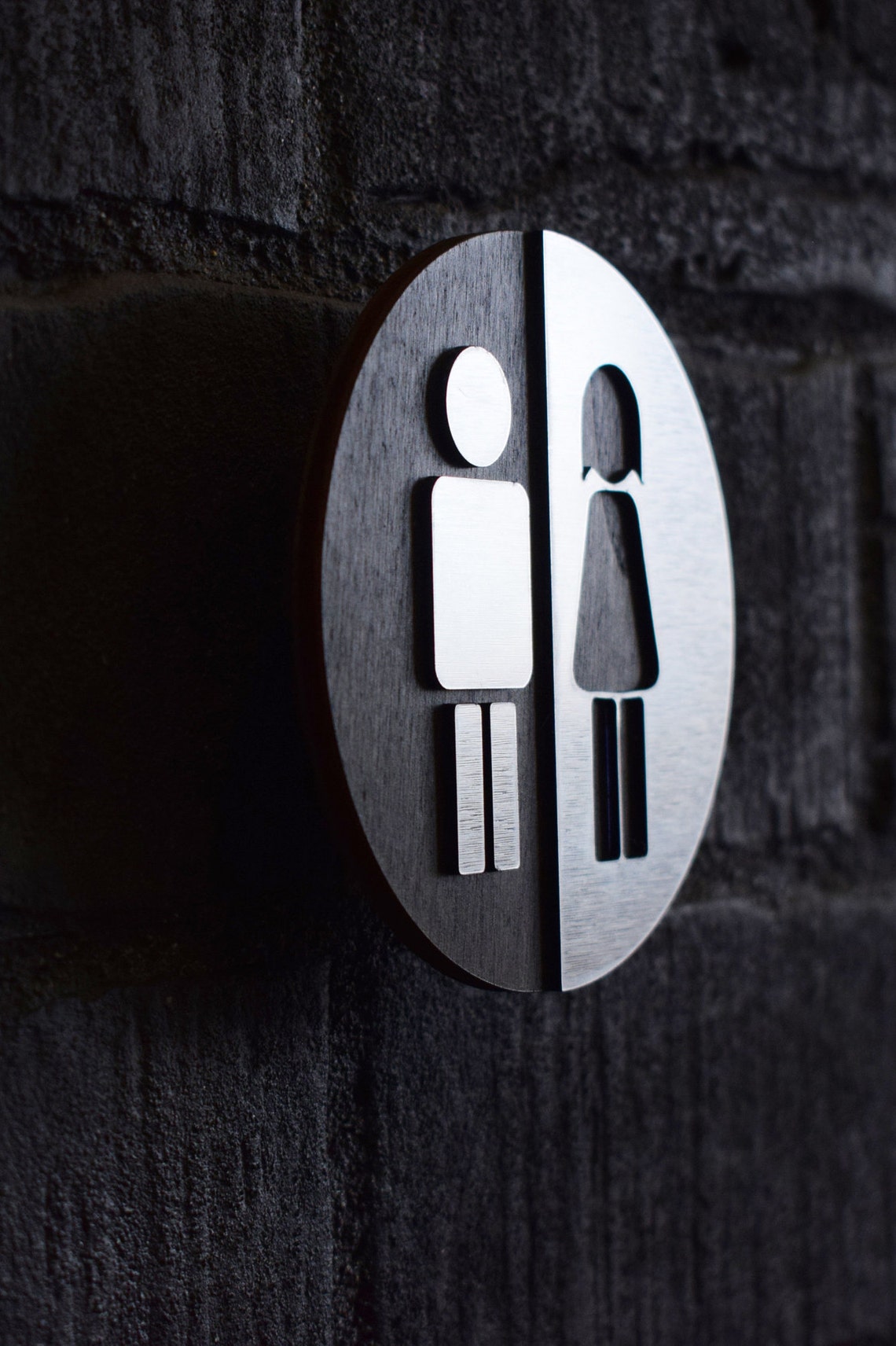 Luxury Unisex Toilet Door Sign WC Sign Restroom Door Sign - Etsy