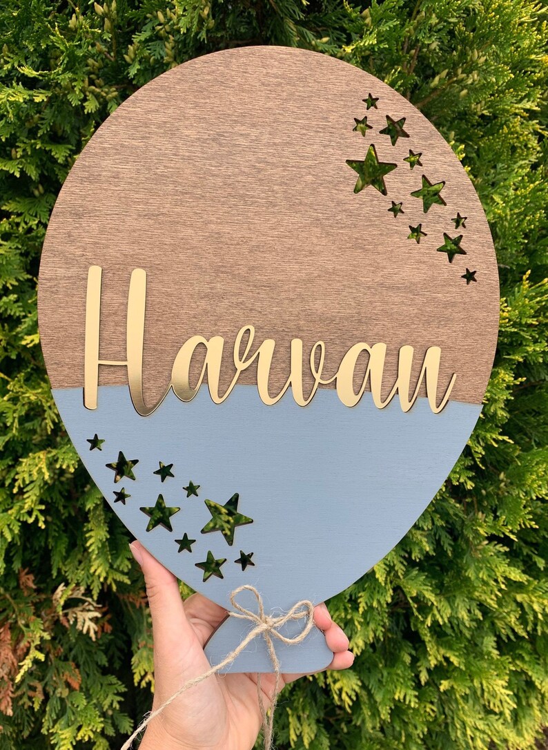 Wooden Name Sign Newborn Photo Prop Wooden Name Signcustom Etsy