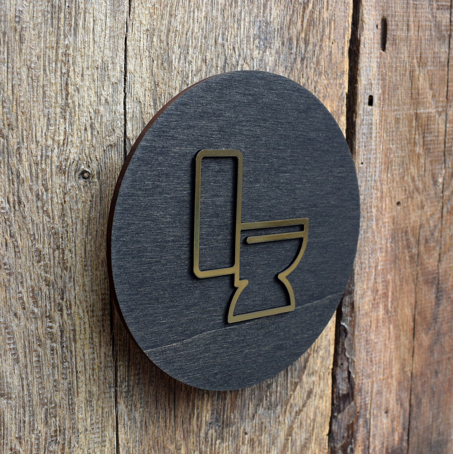 Modern Unisex Toilet Door Sign WC Sign Restroom Door Sign - Etsy UK