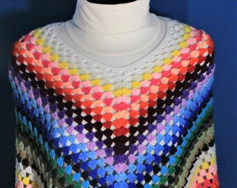 Granny Square Poncho for Women