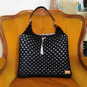 Crochet Net Bag Shopping Bag Mother&#39;s Day Sack Bag