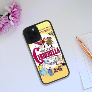 Stylish Rubber Phone Case, Custom Snapback Phone Cover, Personalised Gift, Disney Cinderella, The Little Glass Slipper, Vintage Design