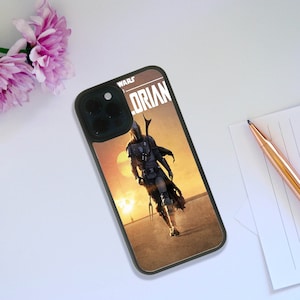 Stylish Rubber Phone Case, Custom Snapback Phone Cover, Personalised Gift, Star Wars, The Mandalorian