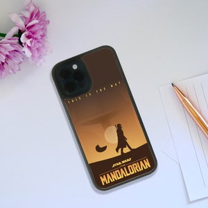 Stylish Rubber Phone Case, Custom Snapback Phone Cover, Personalised Gift, Star Wars, The Mandalorian