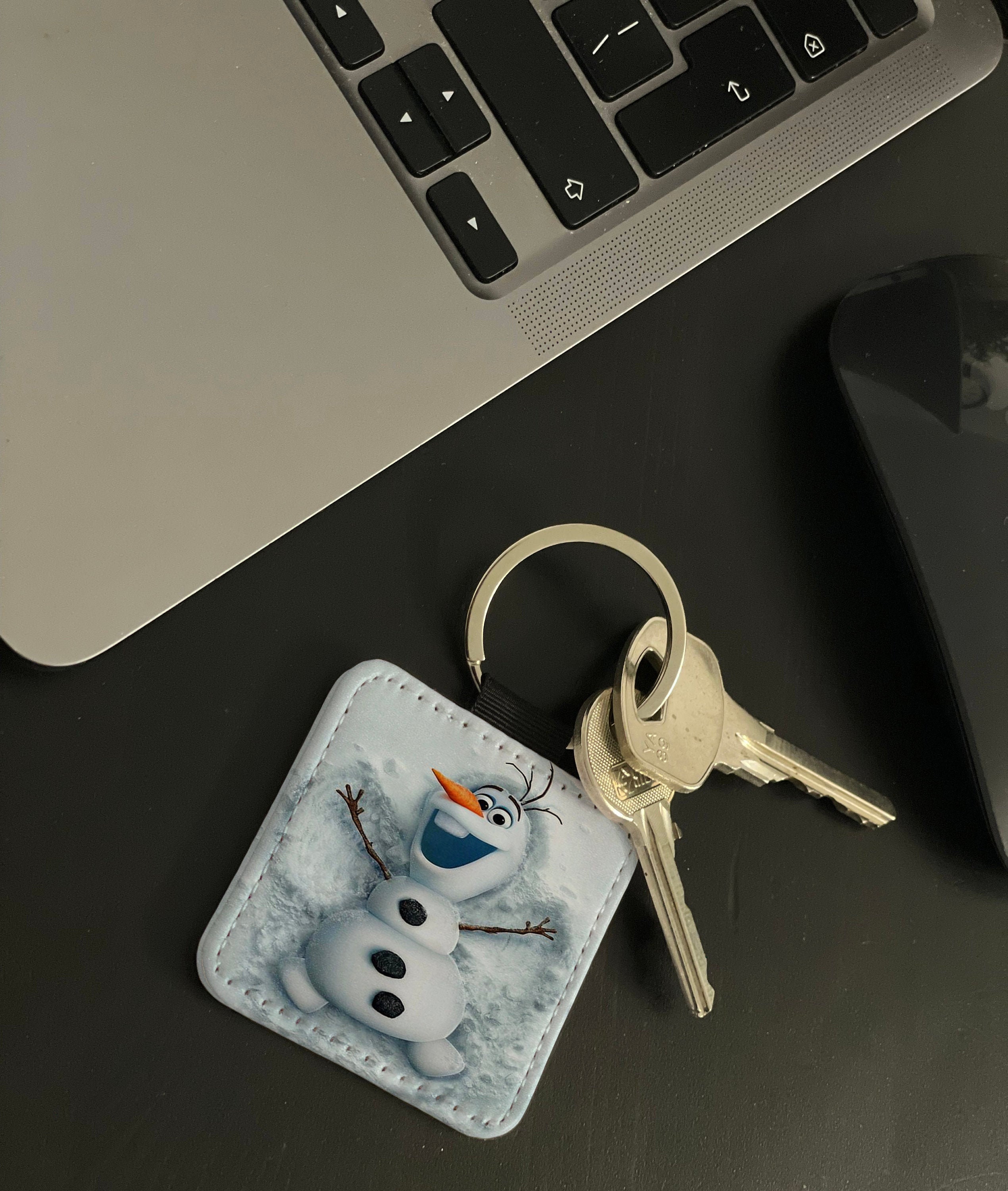 Disney Frozen Olaf Charm ID Badge Holder Lanyard Retractable Reel Snowman