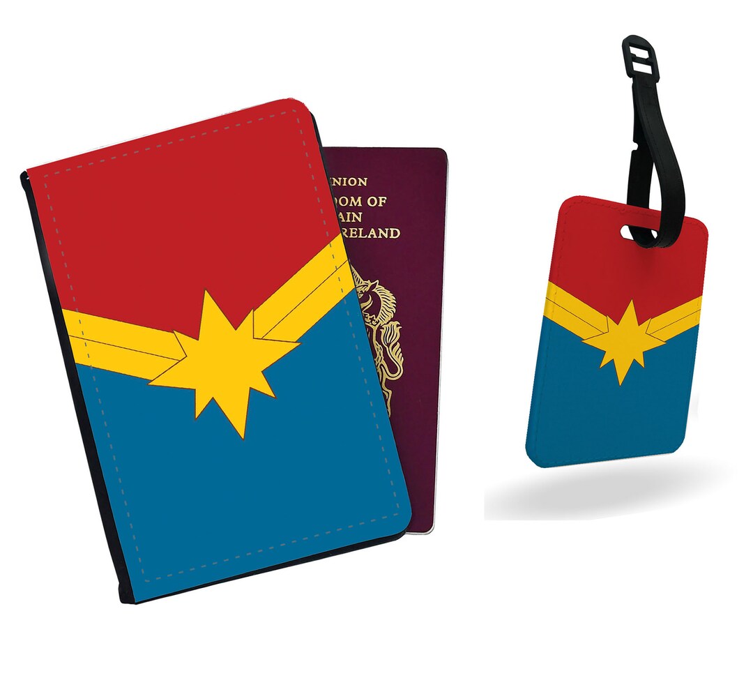 Personalised Faux Leather Passport Cover & Luggage Tag Travel
