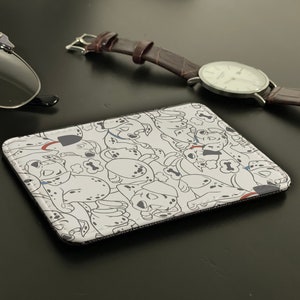 Porta carte di credito sottile in similpelle, portafoglio personalizzato per carte di credito, regalo personalizzato per lei e per lui, Disney La carica dei 101: Amore dalmata