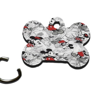 Personalised Pet Tag for Dogs, Dog Tags, Dogs Essential, Dog Collar, Dog Collar Tag, Dog ID Tag, Disney Mickey Mouse