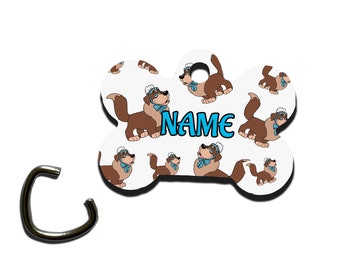 Personalised Pet Tag for Dogs, Dog Tags, Dogs Essential, Dog Collar, Dog Collar Tag, Dog ID Tag, Disney Cute Dogs, Nana from Peter Pan