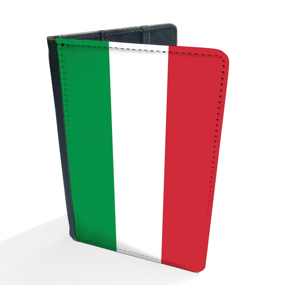 Discover Wanderlust, Flag Italy Italie Passport Cover