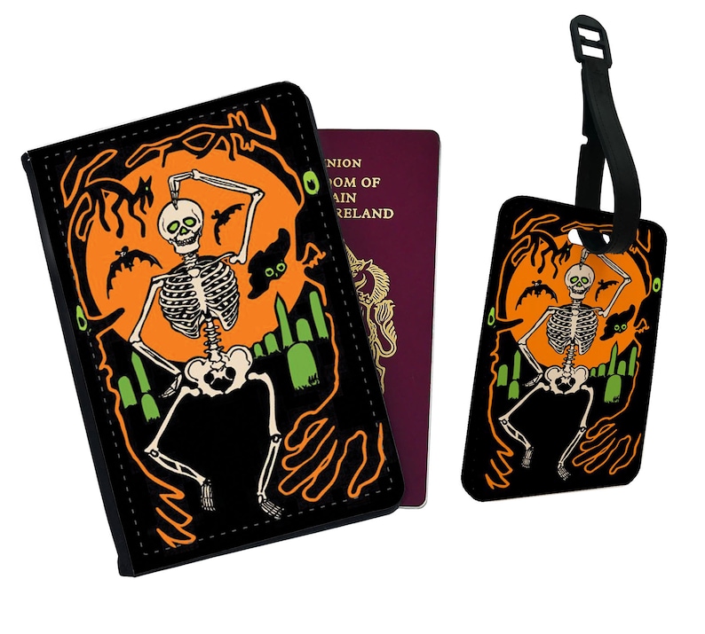 Personalised Passport Cover and Luggage Tag Gift Travel image 1