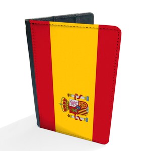 Personalised Passport Cover, Customised Luggage tag, Travel Gift Set, Travel Gift, Wanderlust, Flag, Spain All Countries Available image 4