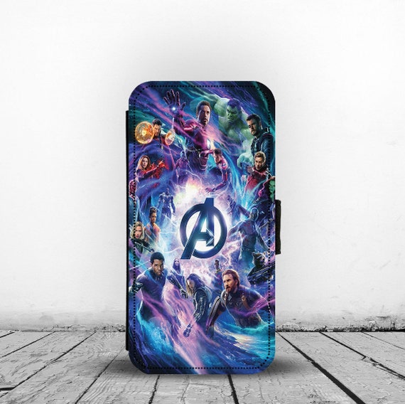 Wallet Phone Cover With Card Inserts, Personalised Marvel Phone Case, Gift  for Marvel Fans, Avengers Movie Poster, Add Your Name! - Etsy