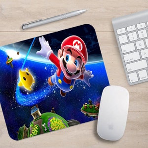 Gaming-Mauspad, rutschfeste Gummibasis-Mausmatte, wasserdichte Oberfläche, Büroarbeit, Mario Gameboy Fun-Fahrer, Auto-Liebhaber - Fügen Sie Ihren Namen hinzu!