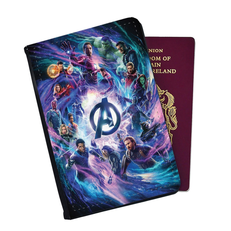 Discover Marvel Avengers Endgame Infinity War Superheroes Passport Cover