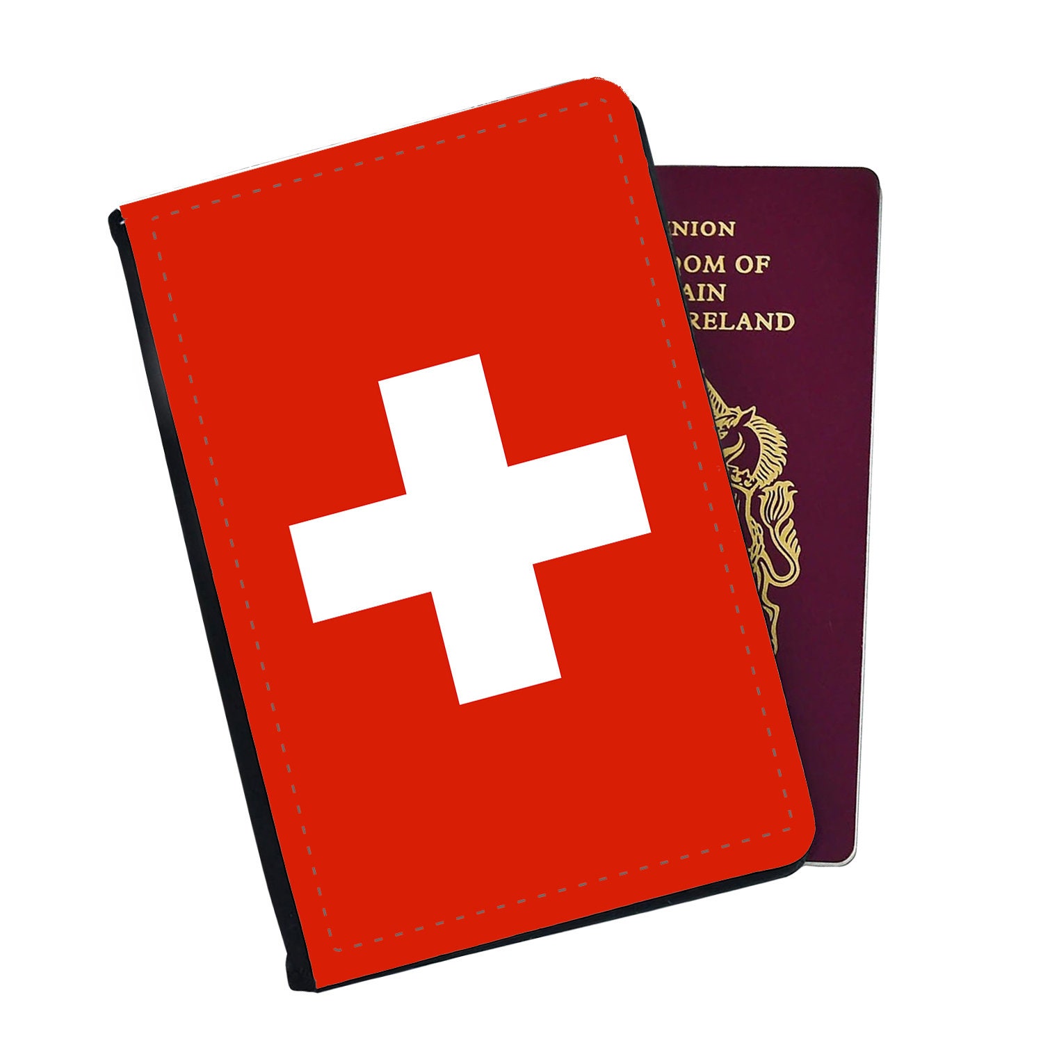 Discover Switzerland Flag Passport Cover
