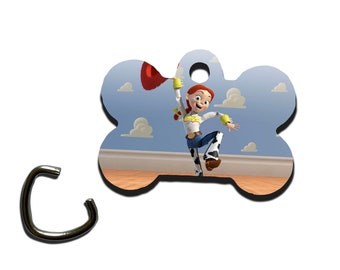 Personalised Pet Tag for Dogs, Dog Tags, Dogs Essential, Dog Collar, Dog Collar Tag, Dog ID Tag, Disney Toy Story Jessie