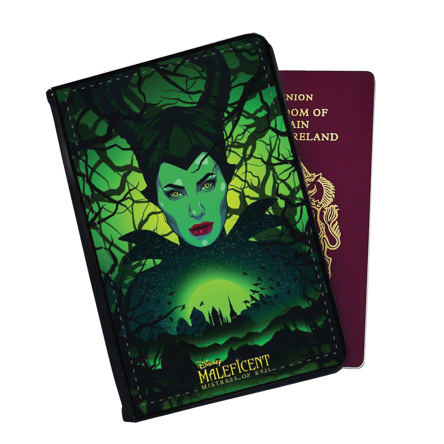 Discover Disney Maleficient Passport Cover