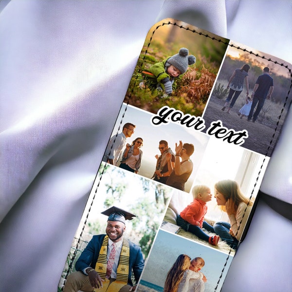 Personalised Photo Collage Phone Cover, Custom Phone Case with Card Inserts, Gift for Special Occasion, Photo Gift Idea