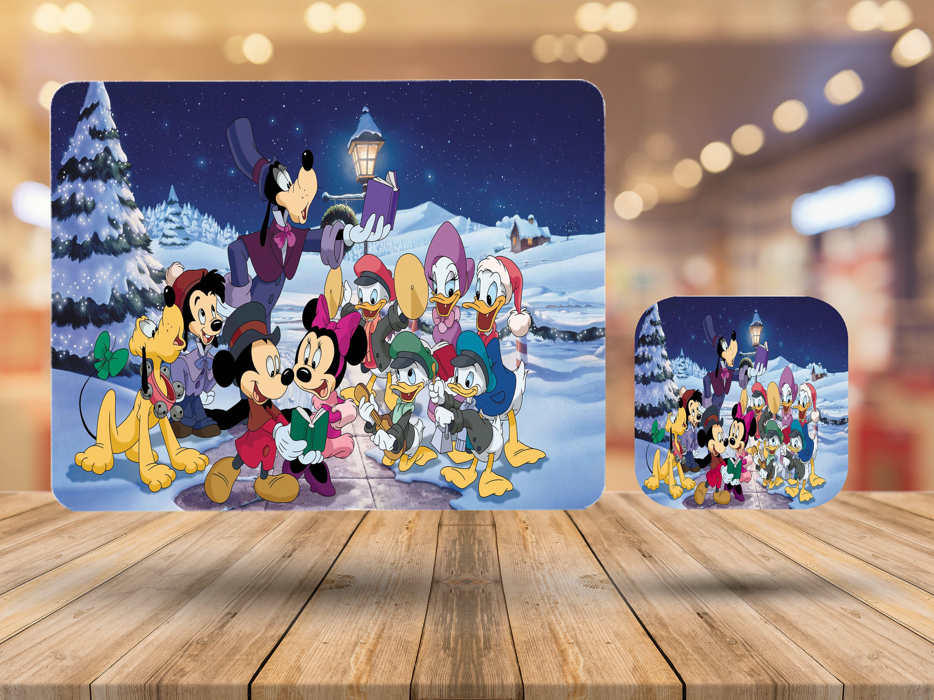 Personalised High Gloss Disney Table Mat Placemat & Cup Coaster