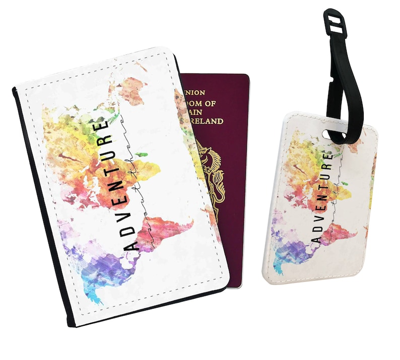 Personalised Passport Cover and Luggage Tag Gift Travel Etsy