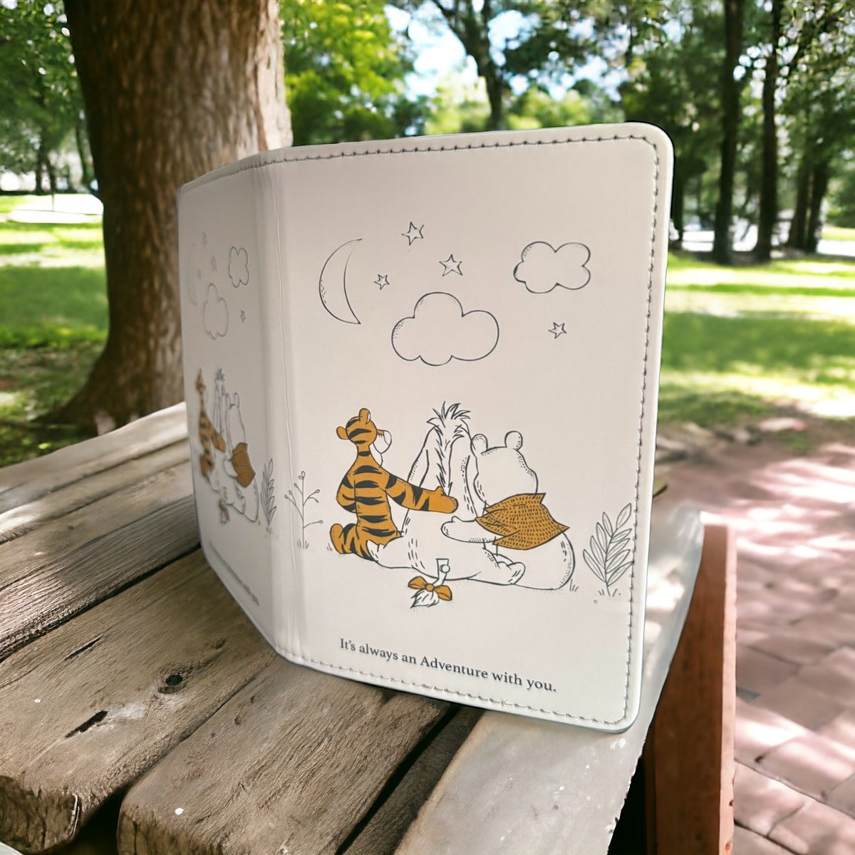 Winnie the pooh Passport Cover + Customised Luggage Tag