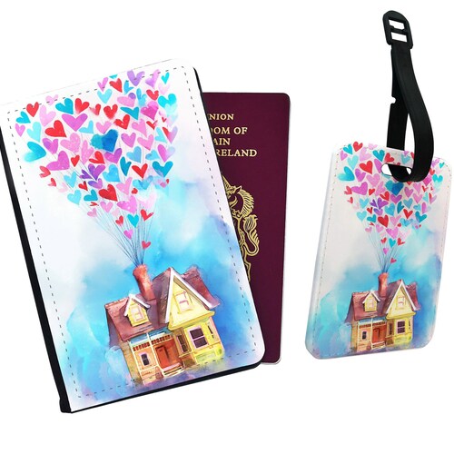 Personalised Faux Leather Passport Cover and Luggage Tag Etsy UK