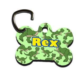 Personalised Pet Tag for Dogs, Dog Tags, Dogs Essential, Dog Collar, Dog Collar Tag, Dog ID Tag, Disney Rex from Toy Story