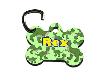 Personalised Pet Tag for Dogs, Dog Tags, Dogs Essential, Dog Collar, Dog Collar Tag, Dog ID Tag, Disney Rex from Toy Story