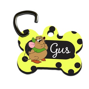 Personalised Pet Tag for Dogs, Dog Tags, Dogs Essential, Dog Collar, Dog Collar Tag, Dog ID Tag, Disney Gus, Name Tag for Puppy