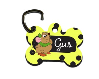 Personalised Pet Tag for Dogs, Dog Tags, Dogs Essential, Dog Collar, Dog Collar Tag, Dog ID Tag, Disney Gus, Name Tag for Puppy