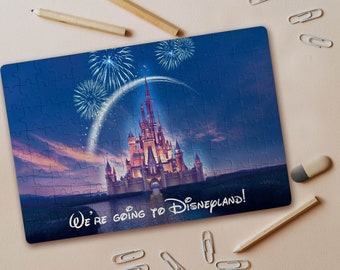 Personalisiertes Puzzle, Puzzle nach Kundenwunsch, Disneyland Reveal Puzzle, Disney World Reveal, Überraschungsgeschenk für Kinder, Füge deinen Namen hinzu!