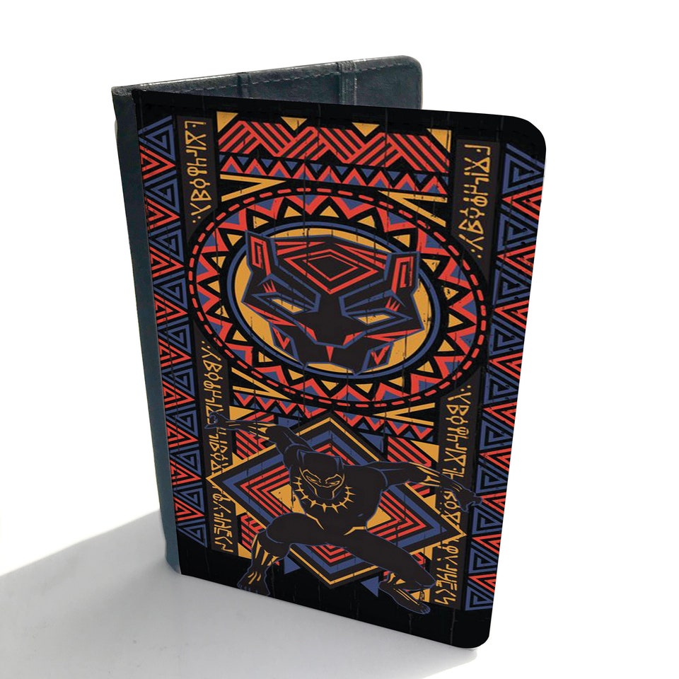 Marvel Avengers Black Panther Aztec Pattern Wakanda Passport Cover