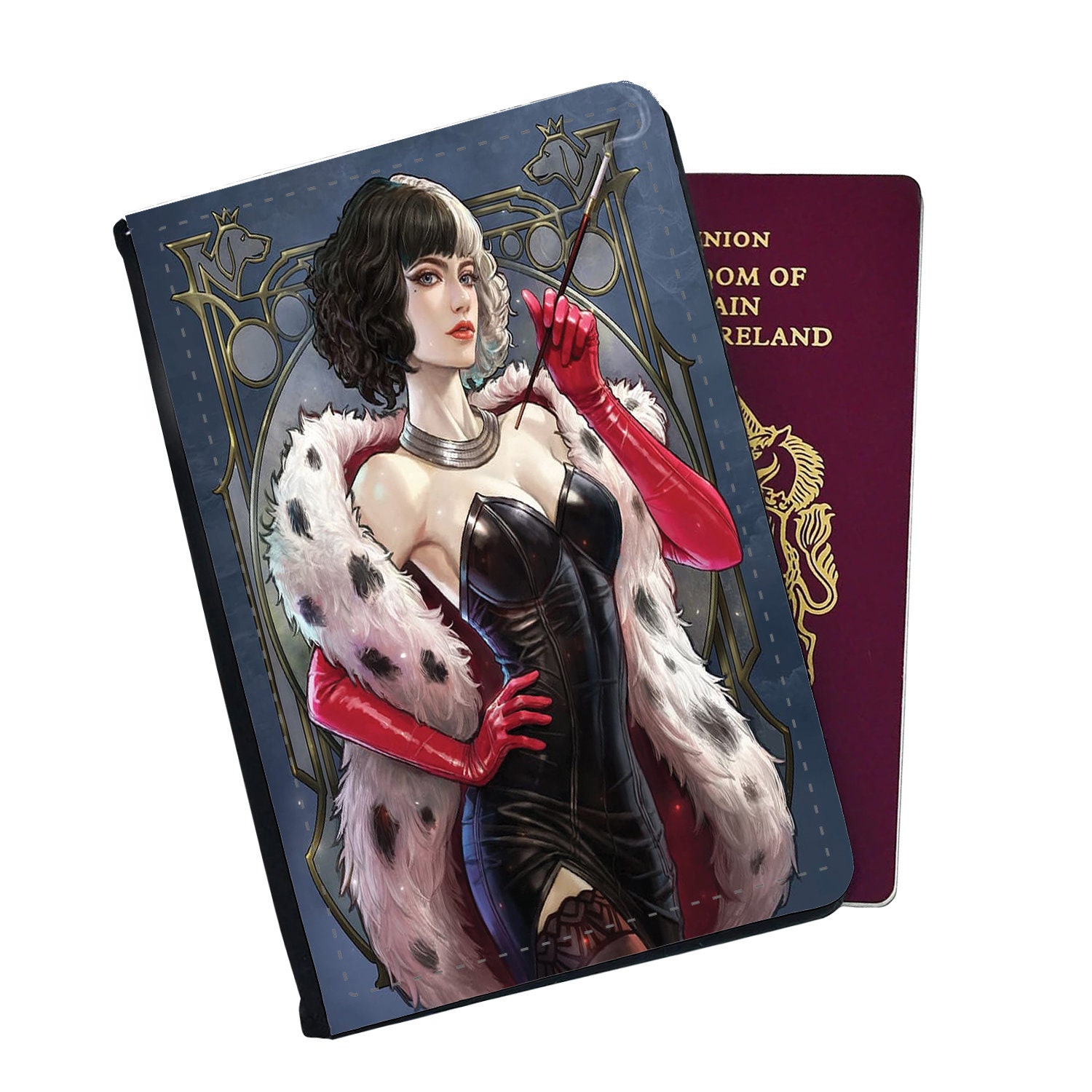 Discover Disney Suppervillain 101 Dalmatians Cruella De Vil Passport Cover