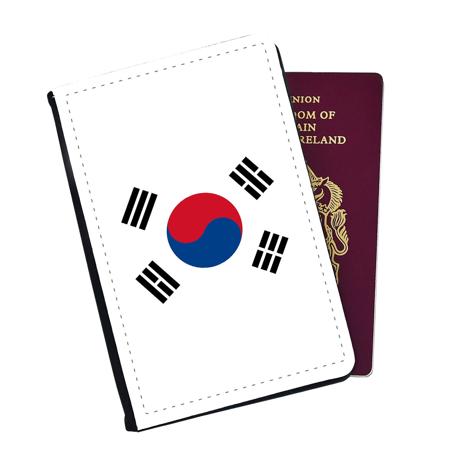 Discover South Korea Flag Passport Cover