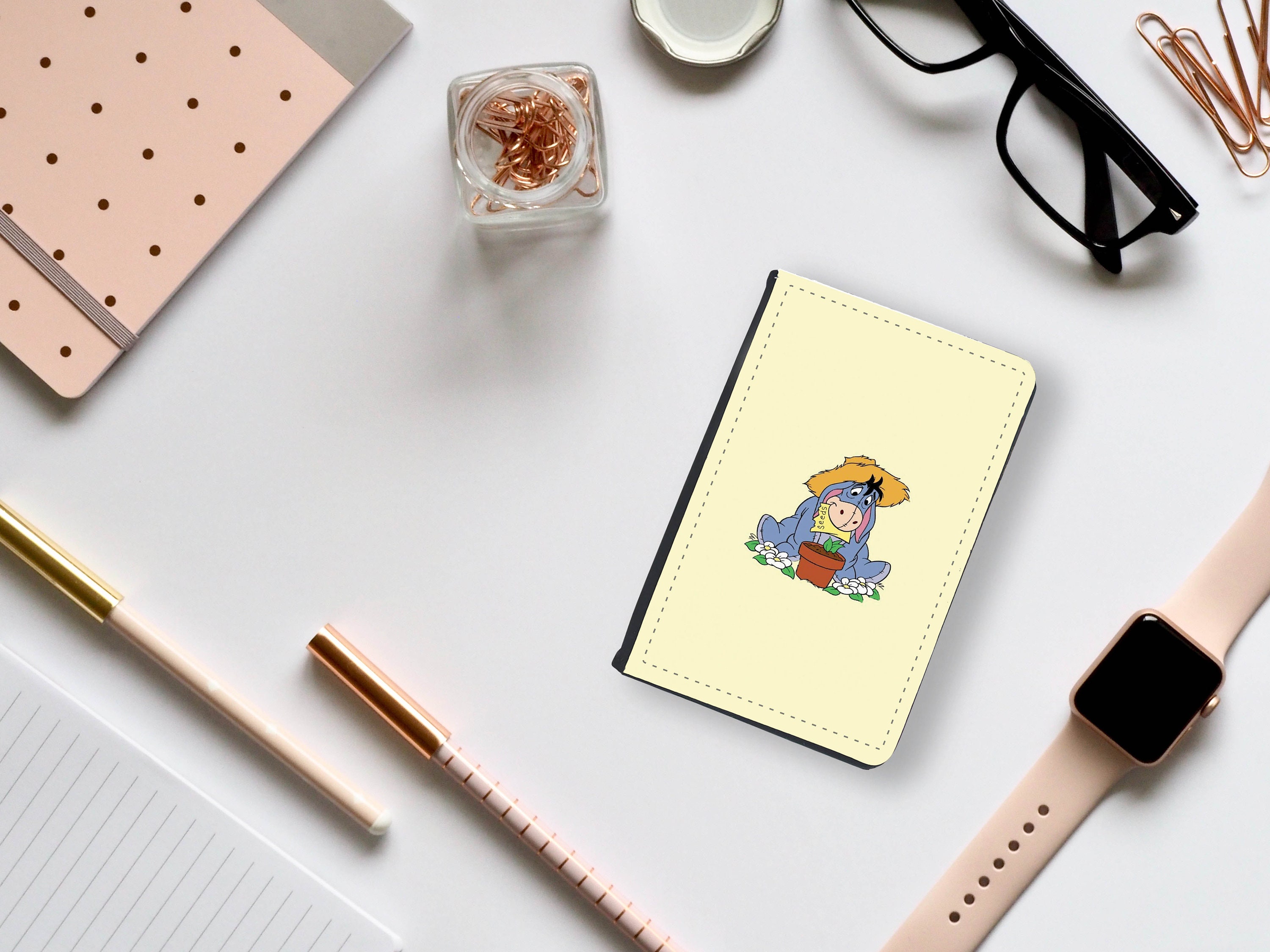 Disney Winnie the Pooh, Quote, Cute Eeyore Passport Cover