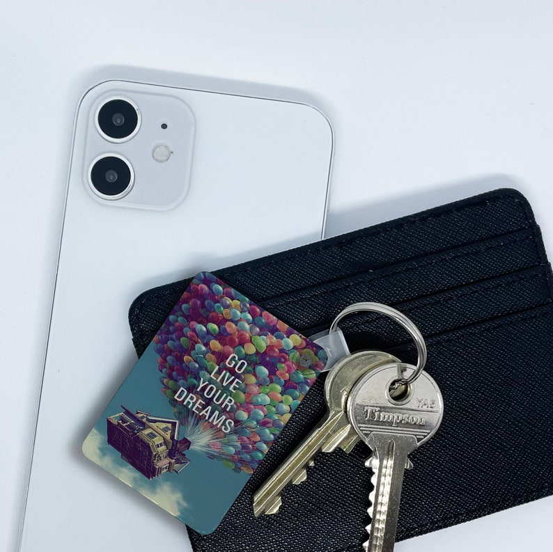 Dishoom Key Rings High Gloss Key Ring, Custom Metal Square Keyring, Double Sided Keychain ...