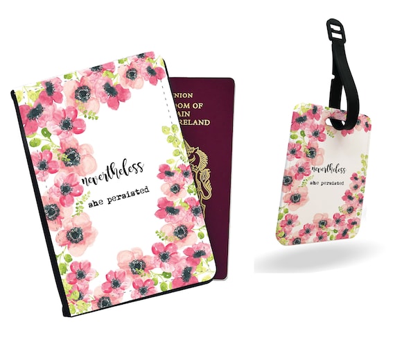 Personalised FAMILY COLLAGE Printed PU Leather Passport Holder and Luggage Tag