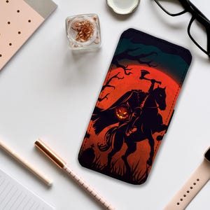 Étui portefeuille avec carte, étui en cuir pour téléphone, étui pour téléphone personnalisé, cadeau pour amoureux des livres - Ajoutez votre nom !