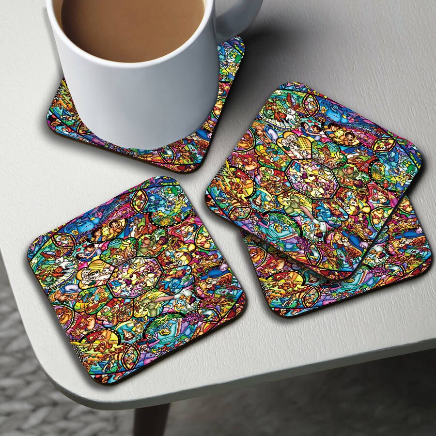 Personalised High Gloss Cup Coasters Square Drink Coaster Etsy UK