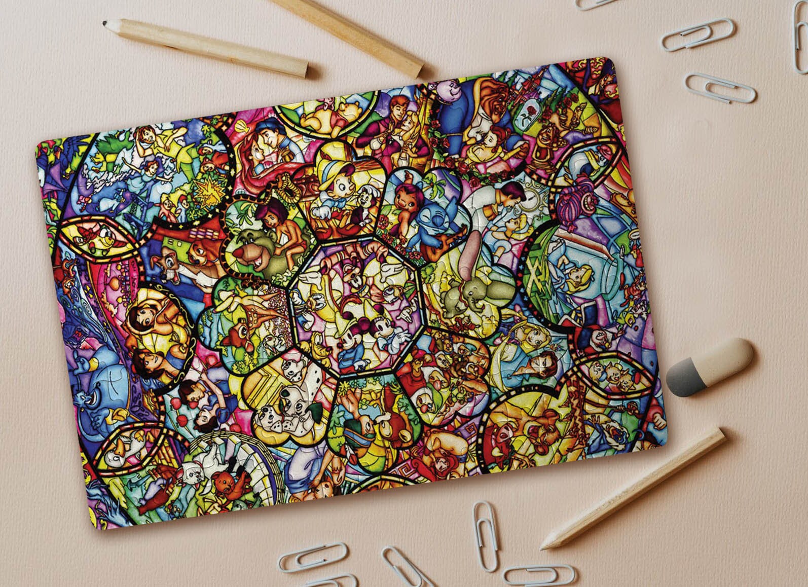 Jungle Plastic Mosaic of 312 elements Mosaics Puzzle Craft Kit Мозаика 