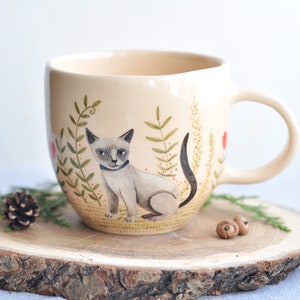 Custom mug with your favorite animal or personal pet, Unique personalized cup with custom illustration, Handpainted mug with cat, dog, pet