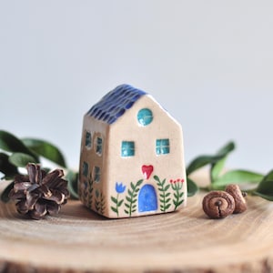 Ceramic house, Cute Sculpture, Pottery Figurines, Pottery handmade, Ceramic art, Home decor, Ceramic little house, Clay houses