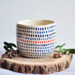Small ceramic coffee mug, tea cup, hand-painted mug, pottery cup, stoneware mug, coffee lovers gift, matcha cup, tea ceremony, mug set